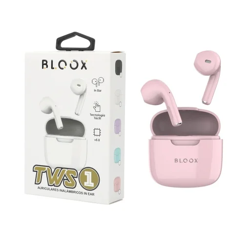 Auriculares Bluetooth TWS Bloox TWS_01 Rosado