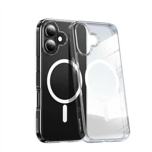 Case iPhone 16 Pro Max USAMS TPU Magnético Transparente Ice Magnet BH892