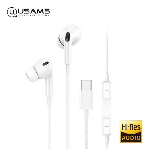 Manos Libres Stereo Tipo C EP-41 1.2M Blanco USAMS SJ452